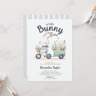Little Bunny Wildflower Wagon Schattige Baby Boy S Kaart
