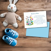 Little Bunny Wildflowers Paasboeken voor Baby Informatiekaartje