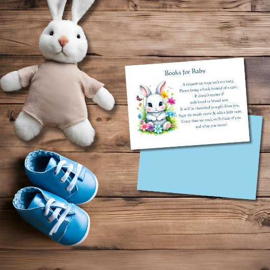 Little Bunny Wildflowers Paasboeken voor Baby Informatiekaartje
