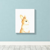 Little Bunny Woodland kwekerij decor Canvas Afdruk (Insitu (Houten vloer))