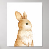 Little Bunny Woodland kwekerij decor Poster (Voorkant)