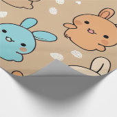 Little Bunny Wrapping Paper Cadeaupapier (Hoek)