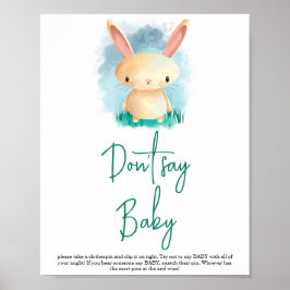 Little Bunny - zeg niet baby Poster