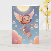 Little Bunny's Happy Surprise Kaart (Gele Bloem)