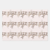 Little Busy Brown Mice Baby Inpakpapier Vel (Voorkant 2)