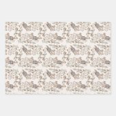 Little Busy Brown Mice Baby Inpakpapier Vel (Voorkant)