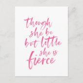 Little but Fierce William Shakespeare Briefkaart (Voorkant)