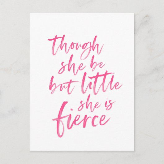 Little but Fierce William Shakespeare Briefkaart (Voorkant)