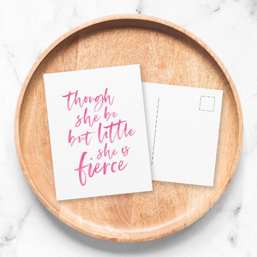 Little but Fierce William Shakespeare Briefkaart