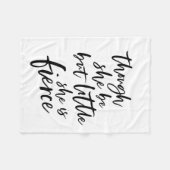 Little but Fierce William Shakespeare Fleece Deken (Voorkant (Horizontaal))