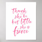 Little but Fierce William Shakespeare Poster (Voorkant)