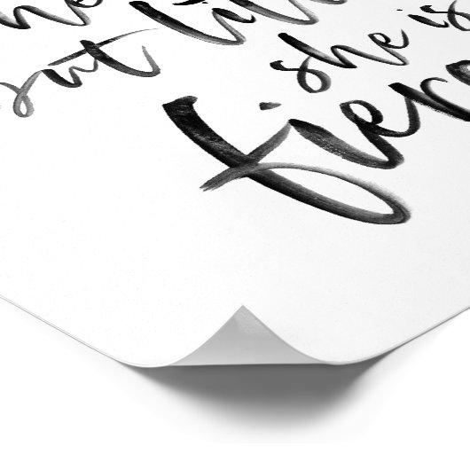 Little but Fierce William Shakespeare Poster (Hoek)