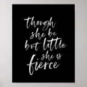 Little but Fierce William Shakespeare Poster (Voorkant)