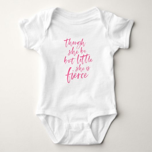 Little but Fierce William Shakespeare Romper (Voorkant)