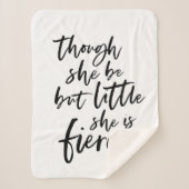 Little but Fierce William Shakespeare Sherpa Deken (Voorkant)