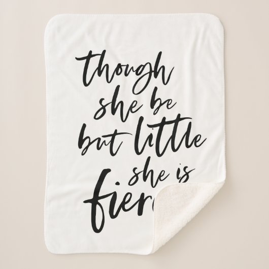 Little but Fierce William Shakespeare Sherpa Deken (Voorkant)
