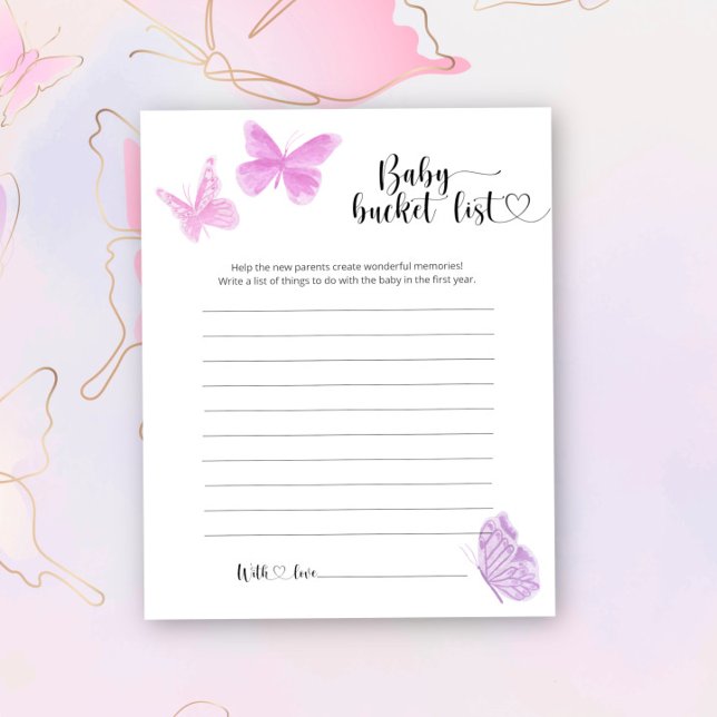 Little Butterflies - Baby bucket list (Creator heeft geüpload)