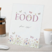 Little Butterfly 1st Verjaardag Eten Reclamebord Met Voetstuk (Insitu)