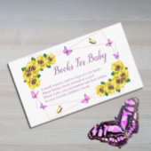 Little Butterfly Baby shower Boeken voor Baby Informatiekaartje