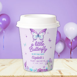 Little Butterfly Baby Shower Girl Papieren Bekers