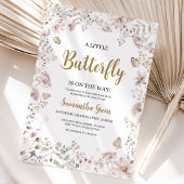 Little Butterfly Baby Shower Kaart