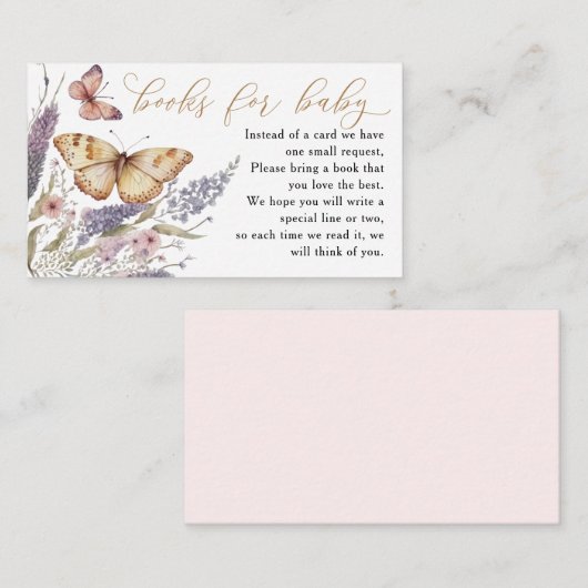 Little Butterfly Books for Baby Enclosure Kaart (Voorkant / Achterkant)