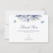 Little Butterfly Boy Baby shower Bedankkaart (Voorkant)