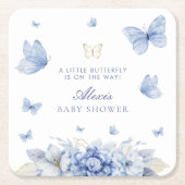 Little Butterfly Boy Baby shower Kartonnen Onderzetters (Voorkant)