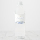 Little Butterfly Boy Baby shower Waterfles Etiket (Voorkant)