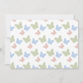 Little Butterfly Daffodil Girl Verjaardag Foto Kaart (Achterkant)