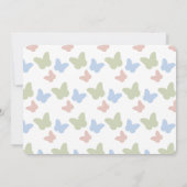 Little Butterfly Daffodil Pink Foto Verjaardag Kaart (Achterkant)