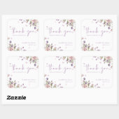 Little Butterfly Garden Baby shower Dank u Vierkante Sticker (Vel)