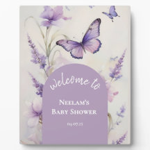 Little Butterfly Garden Baby Shower Welcome