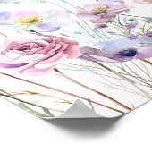 Little Butterfly Garden Meisje Baby shower Welkom Poster (Hoek)