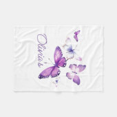 Little Butterfly Gepersonaliseerde Gift Verjaardag Fleece Deken (Voorkant (Horizontaal))