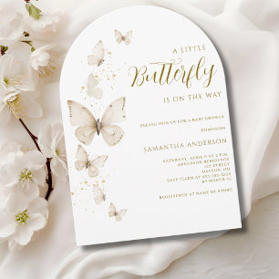Little Butterfly geslachtsneutraal Baby shower Kaart