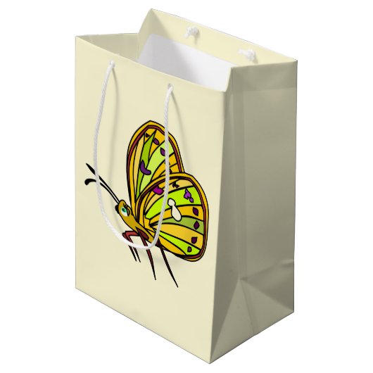 Little Butterfly Gift Bag - Uw kleuren Medium Cadeauzakje (Voorkant Gekanteld)