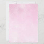 Little Butterfly Girl Birthday Invitation Kaart (Achterkant)