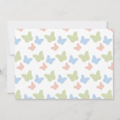 Little Butterfly Girl Verjaardag Fotouitnodiging Kaart (Achterkant)