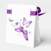 Little Butterfly Girl's Schattigee roze verjaardag Bedankdoosjes (Achterkant)