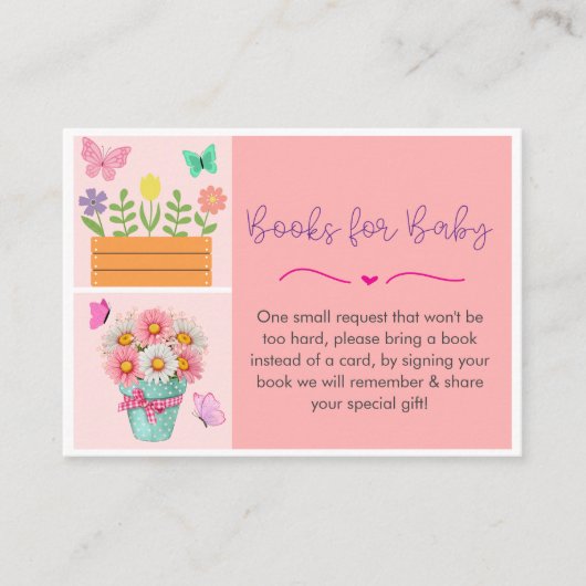 Little Butterfly is haar weg Schattige Whimsical P Informatiekaartje (Voorkant)