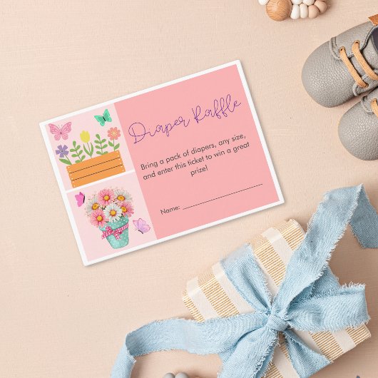 Little Butterfly is haar weg Schattige Whimsical P Informatiekaartje