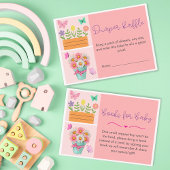 Little Butterfly is haar weg Schattige Whimsical P Informatiekaartje