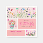 Little Butterfly is haar weg Schattige Whimsical P Servet (Voorkant)