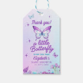 Little Butterfly is on the way Baby shower Cadeaulabel (Voorkant)