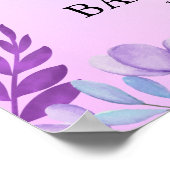 Little Butterfly is on the way Baby shower Poster (Hoek)