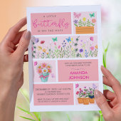 Little Butterfly is op weg Schattige Whimsical Pin Kaart
