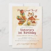 Little Butterfly Mushroom Wild Flower Verjaardag Kaart (Voorkant)