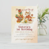 Little Butterfly Mushroom Wild Flower Verjaardag Kaart (Staand voorkant)