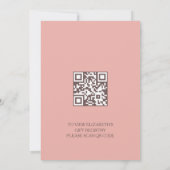 Little Butterfly | Qr-code Registratie-Waterverf Kaart (Achterkant)